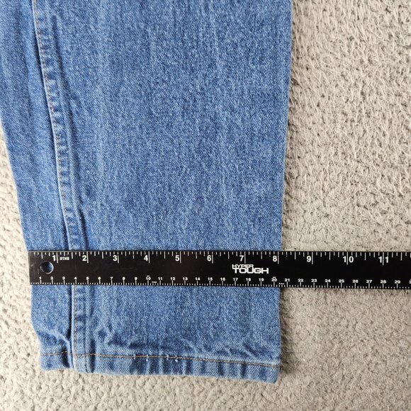 Wrangler Jeans Mens 30x30 Blue Denim Straight Leg High Rise Western Classic - Picture 10 of 15